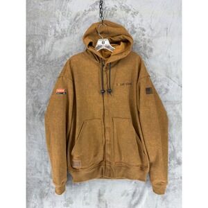 Tecgen FR Tacoma Fleece Hoodie Mens Medium Brown CAT 3 NFPA 2112 C21IB12MD Zip